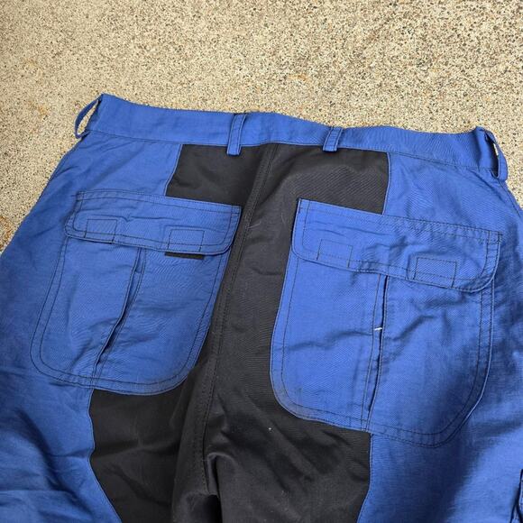 Vtg 90s UNDER THE WEATHER Plain Two Tone Baggy Outdoors Cargo Shorts Canada Made - Picture 4 of 7